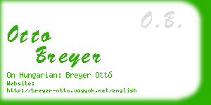 otto breyer business card